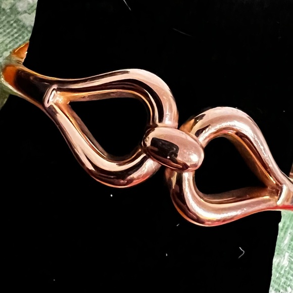 14K Gold Slip On Resin Core Bangle Bracelet - Picture 4 of 12